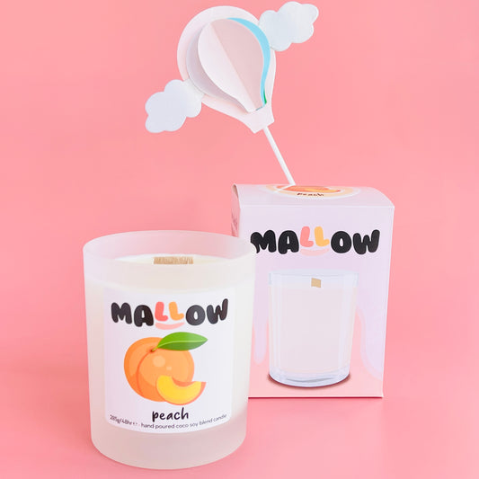 Peach candle