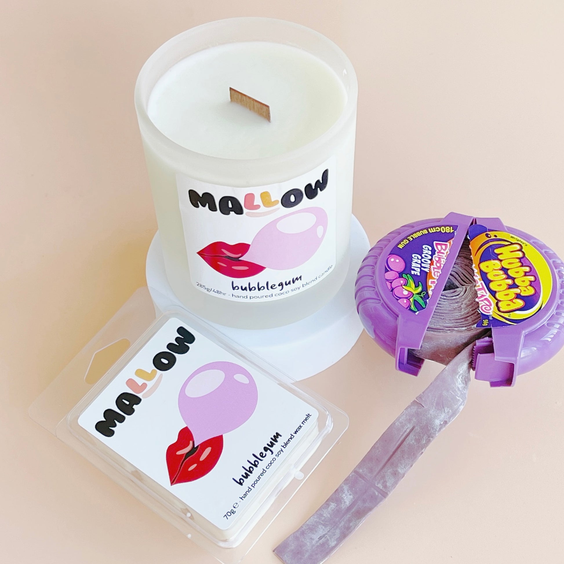 Bubblegum candle
