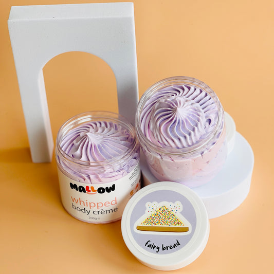 Fairy bread whipped body cream