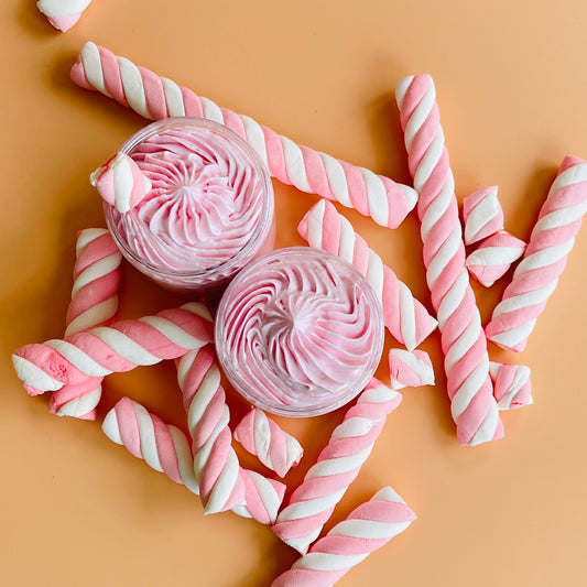 Marshmallow whipped body cream