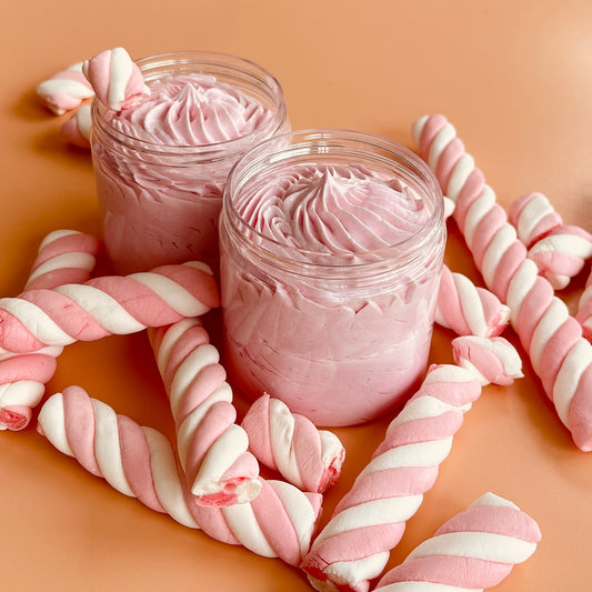 Marshmallow whipped body cream