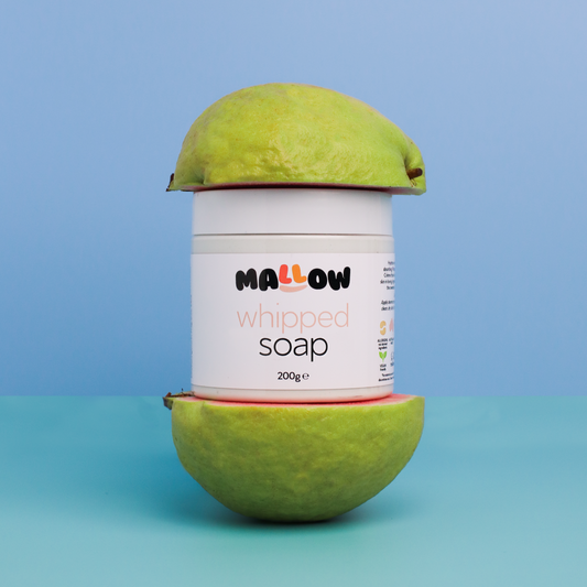 lychee & guava whipped soap