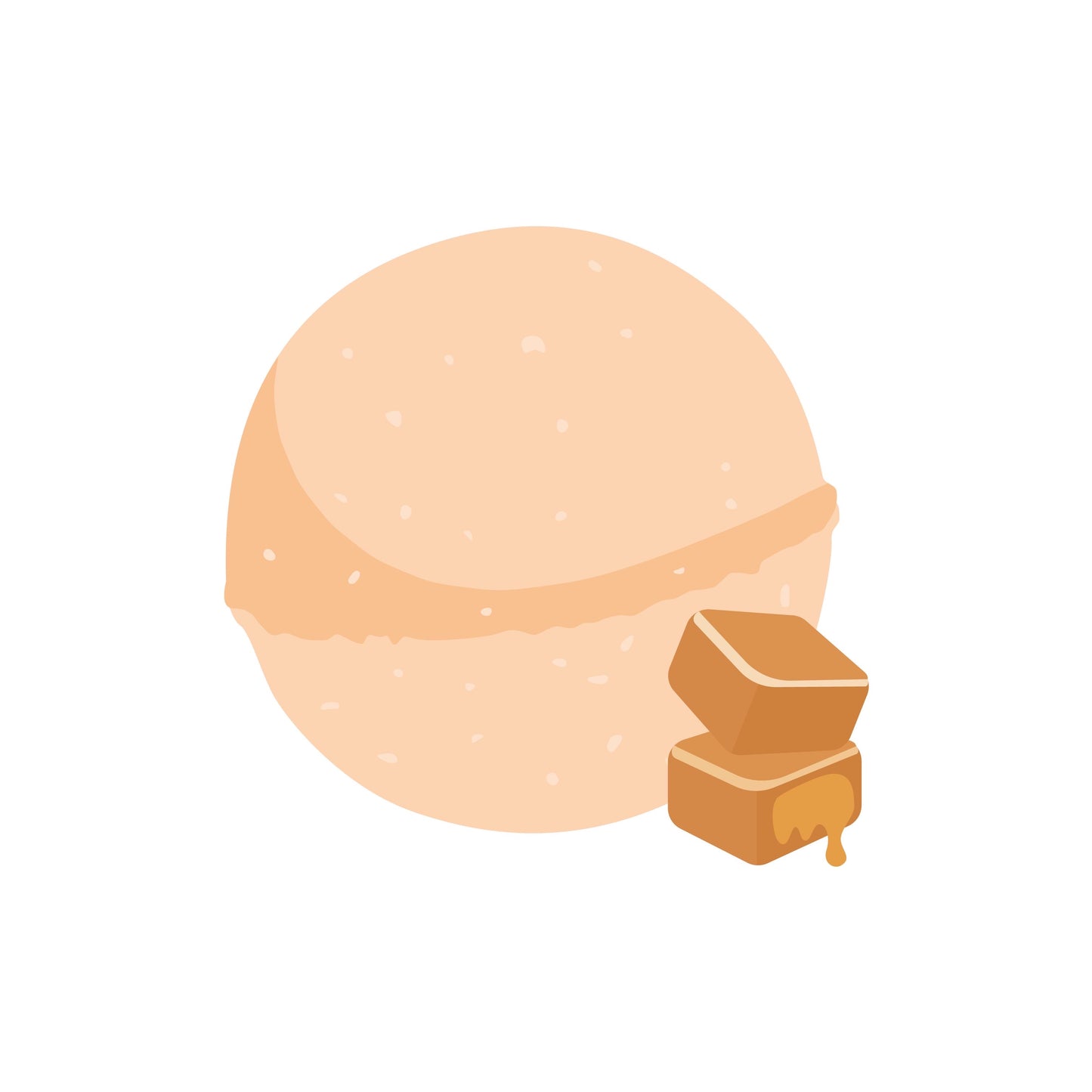 Caramel Bath bomb