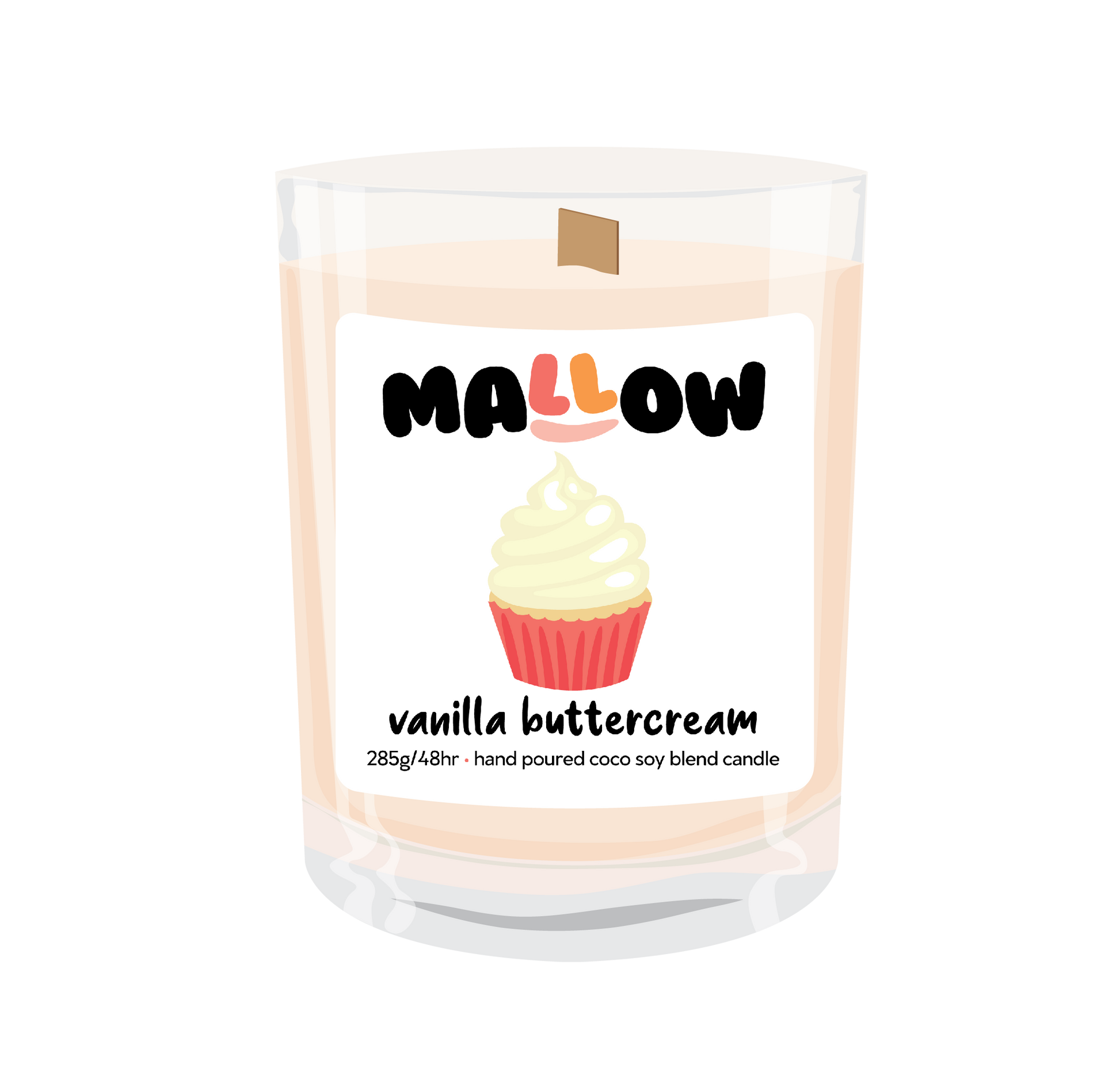 Vanilla Buttercream Candle