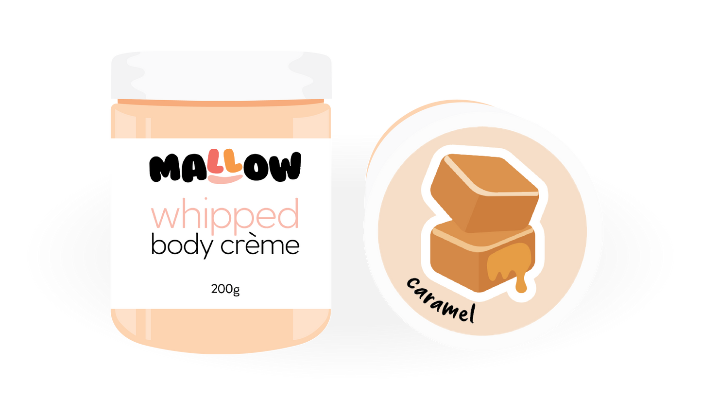 Whipped body cream Caramel