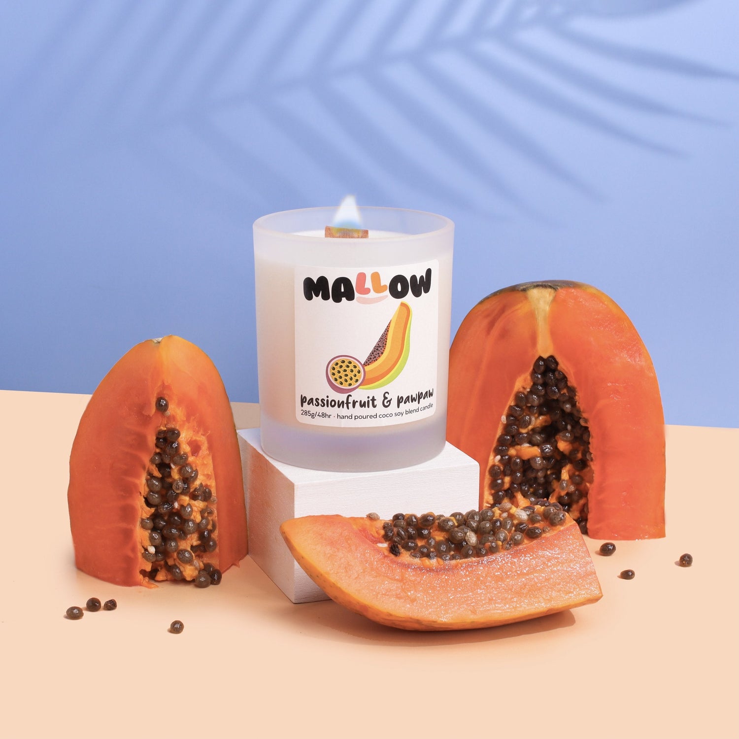 Mallow woodwick candles