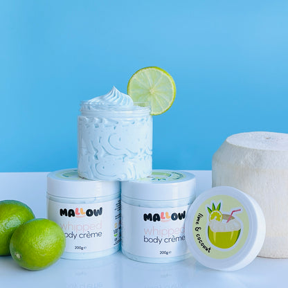 Lime & coconut whipped body cream 