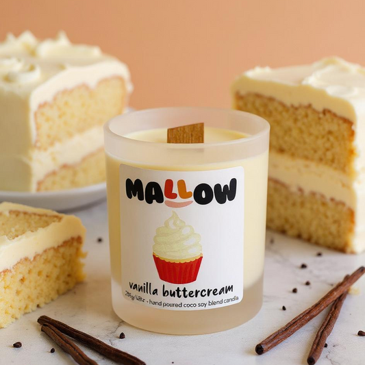 Vanilla Buttercream Candle