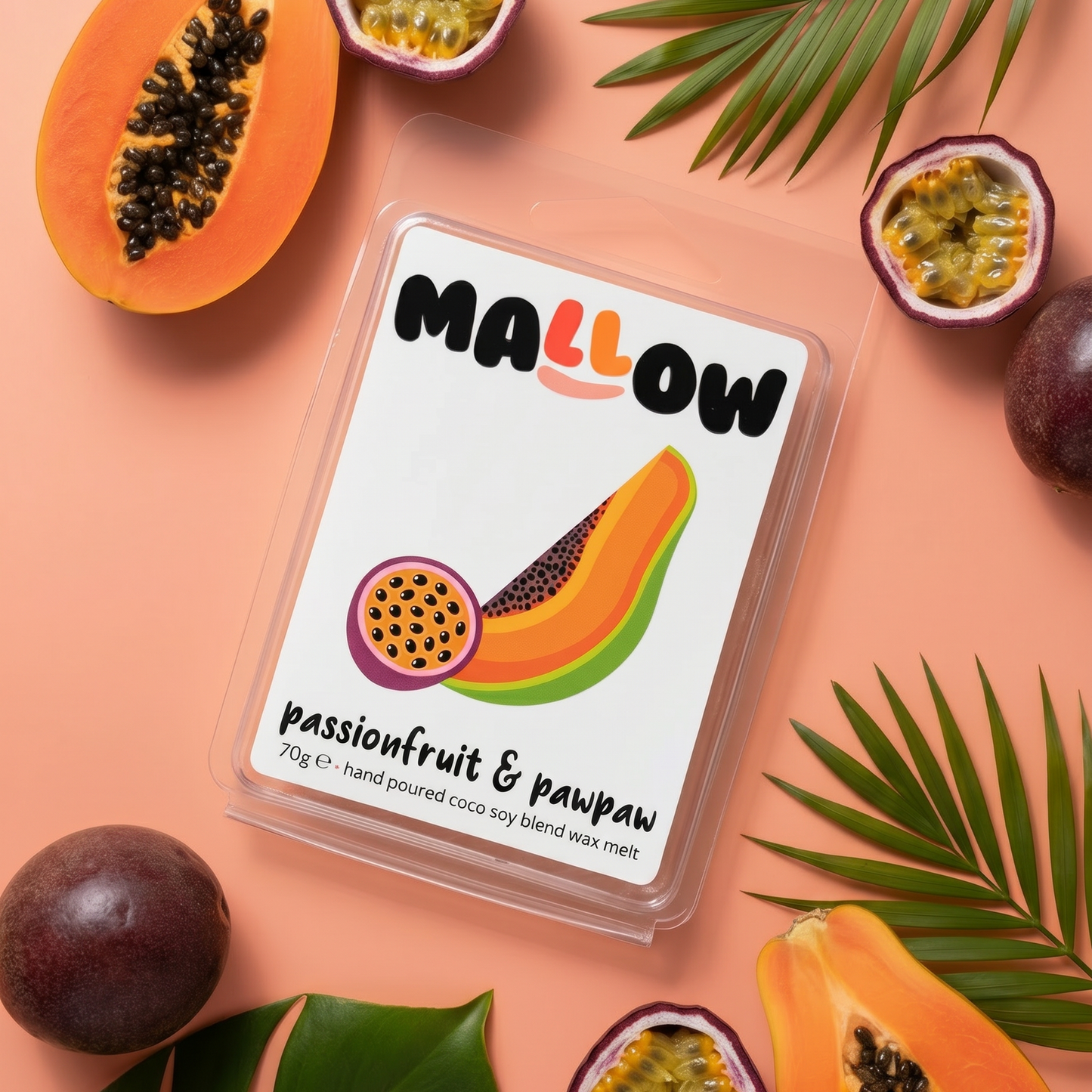 Passion fruit and pawpaw wax melt