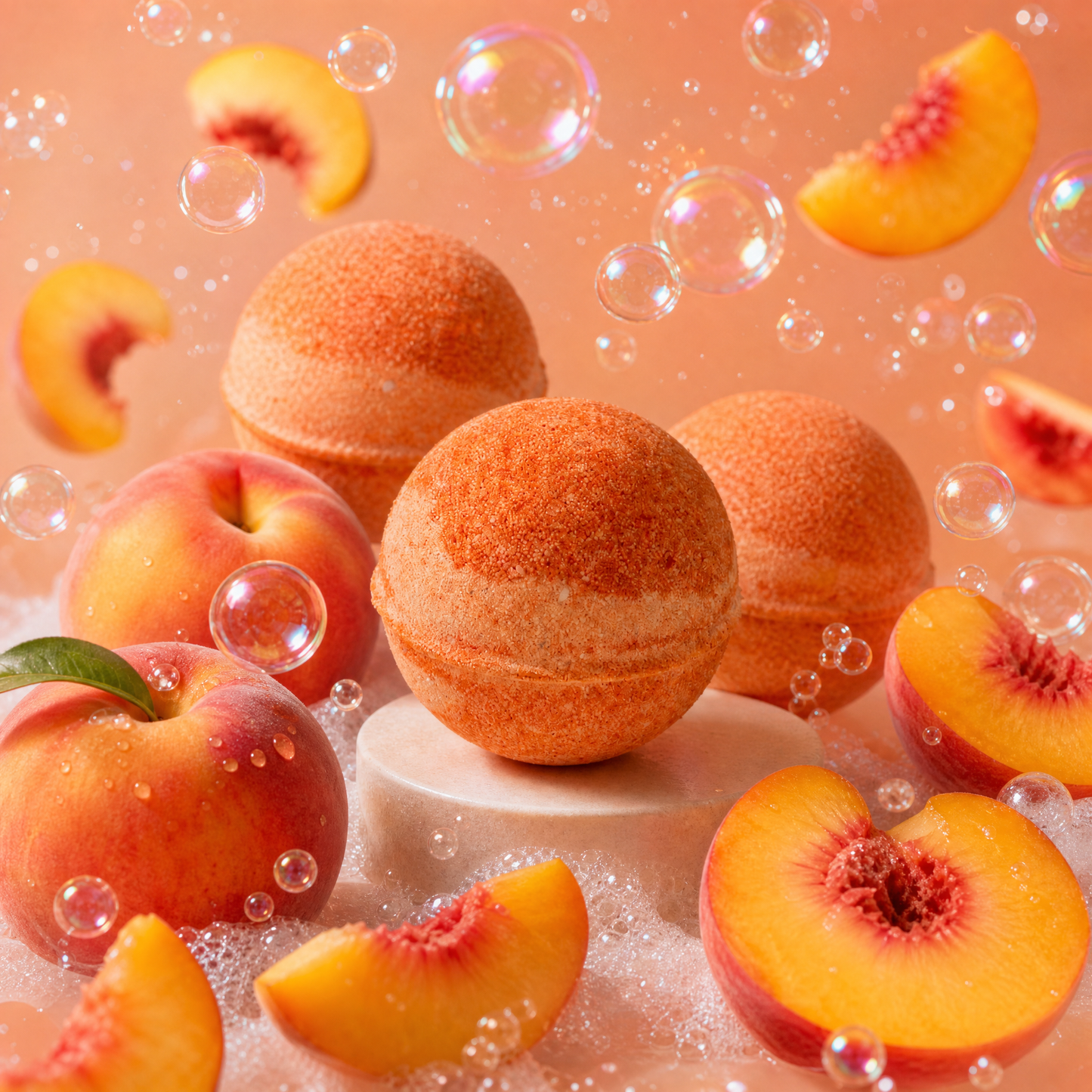 peach bath bomb